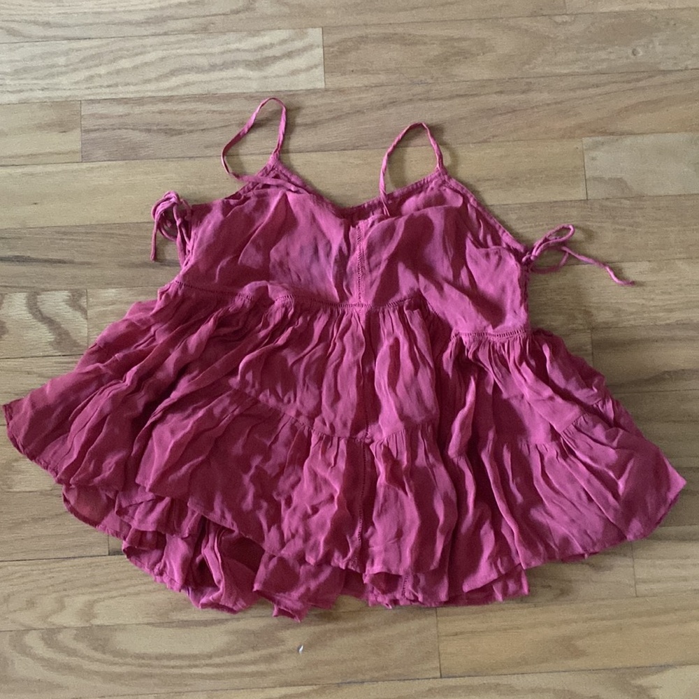 Pink Ruffled Tank Top - Picture 2 of 2